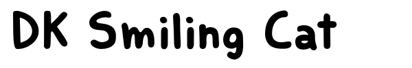 DK Smiling Cat font preview